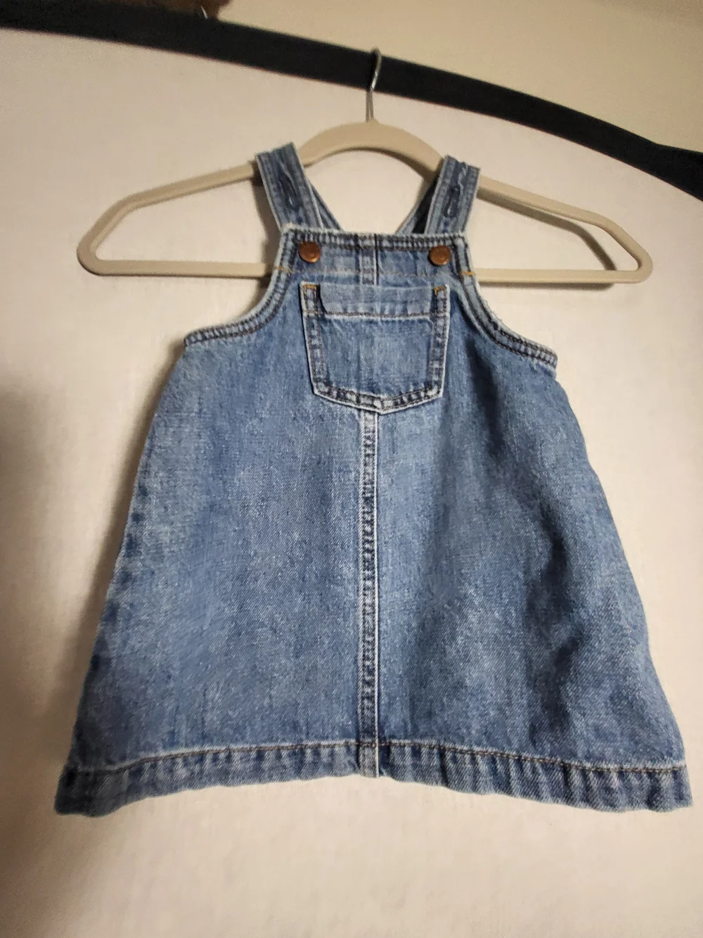 Old Navy Girls' Light Blue Denim Pinafore Dress